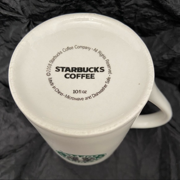 Starbucks 2008 Classic Logo 10oz Ceramic Diner Coffee Tea Mug Cup - Picture 2 of 3